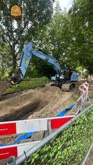 Elektrische 22 tons rups ... Omgeving Alphen a/d Rijn