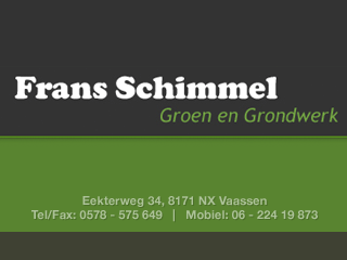 Frans Schimmel Groen en Grondwerk,Vaassen
