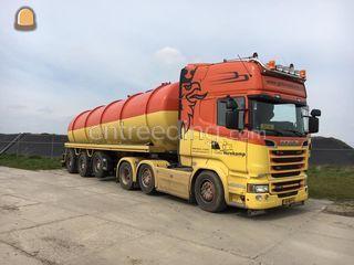 Scania R520 met VMA tank Omgeving Voorne-Putten