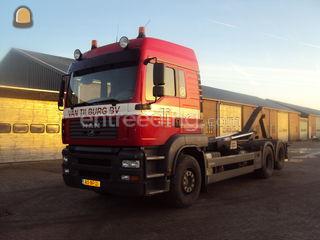 MAN 6x2 containerauto Omgeving Steenbergen
