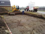 ontgraven fundering  woonhuis