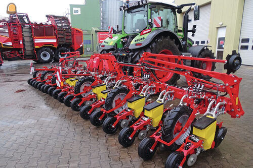 Grimme Matrix-bietenzaaiers met hydraulische oplegdruk