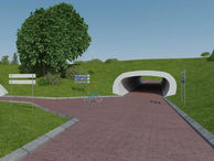 Fietstunnel thv kruispunt Siesegemlaan (R41) – Merestraat te Aalst