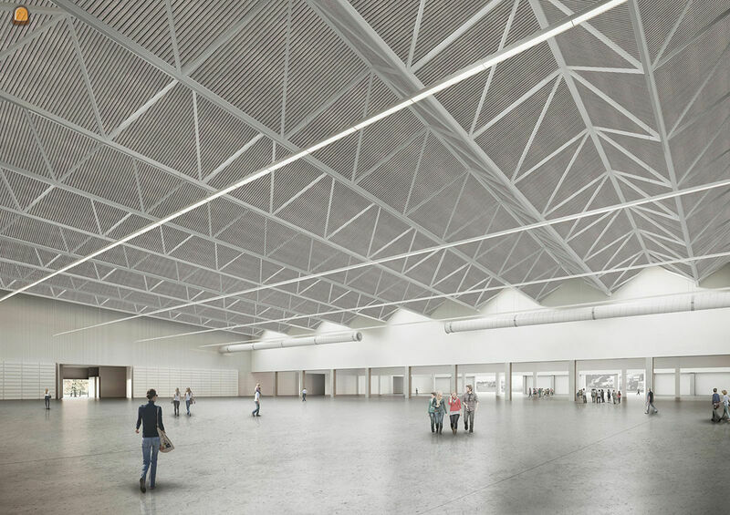 De nieuwe Halles des Foires in Luik