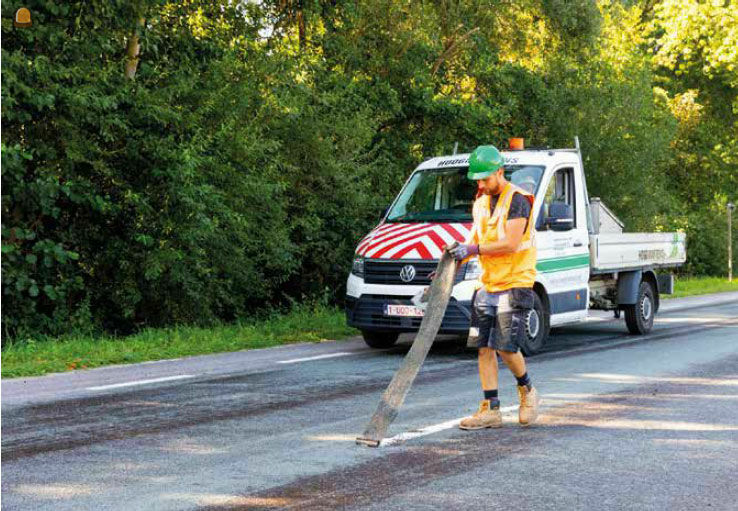 Het is perfect mogelijk om de weg ‘s nachts te behandelen en de volgende ochtend al terug te openen 