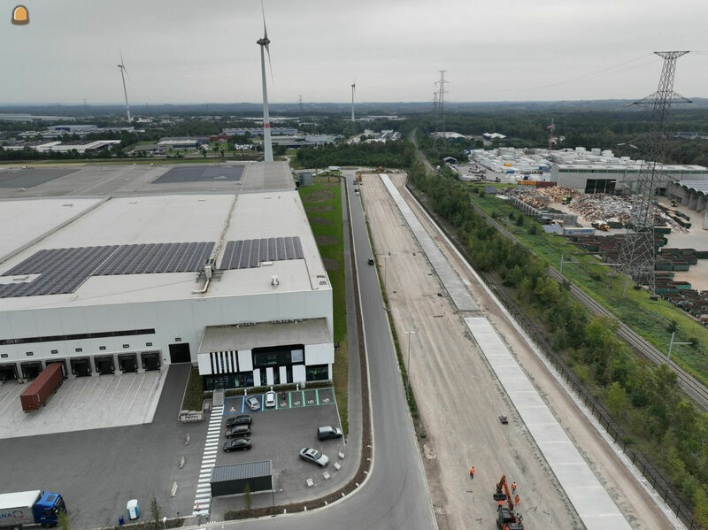 Aanleg trailerparking op Genk Green Logistics: samenwerking tussen Hoogmartens en Van Loo Projects