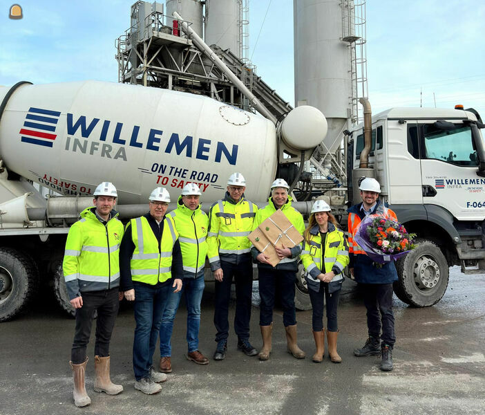 Duurzaamheidsprimeur voor Willemen Infra: CSC-goud voor beton en platina voor recycling