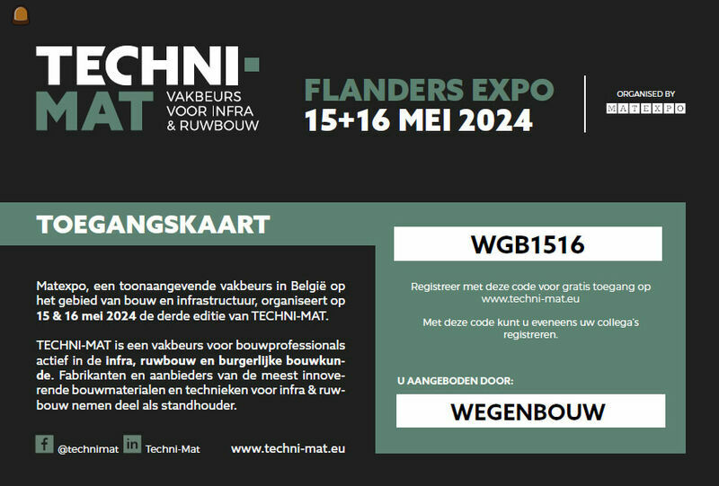de beurs Techni-Mat wijkt op 15 en 16 mei 2024 uit naar Flanders Expo Gent