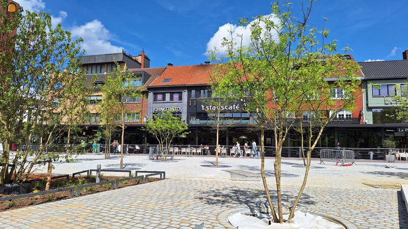 Zopas werd fase 1 van de werken opgeleverd: de groene transformatie van de Grote Markt