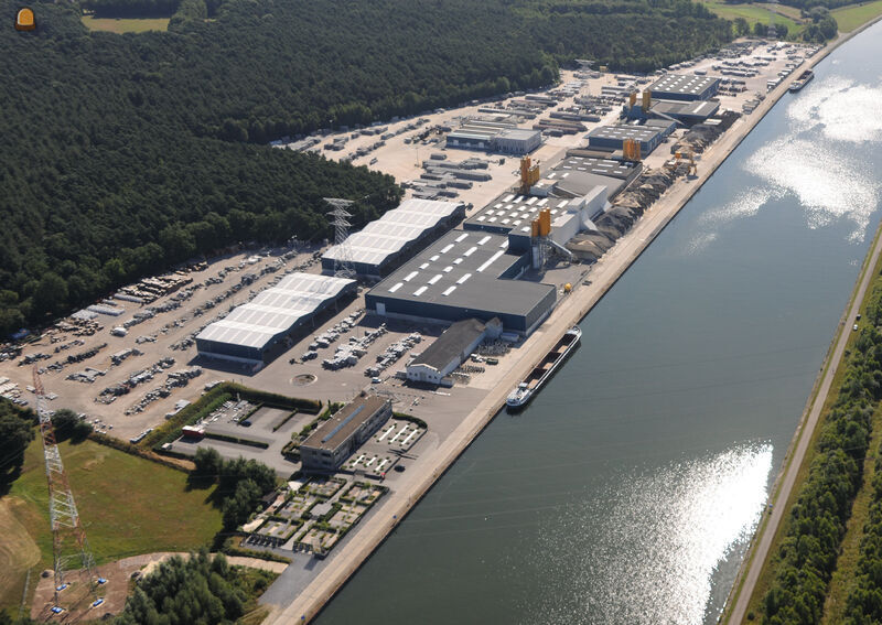 COLAS zal de goederen tijdens de werken verplaatsen naar de werf, een kleine twee kilometer verderop