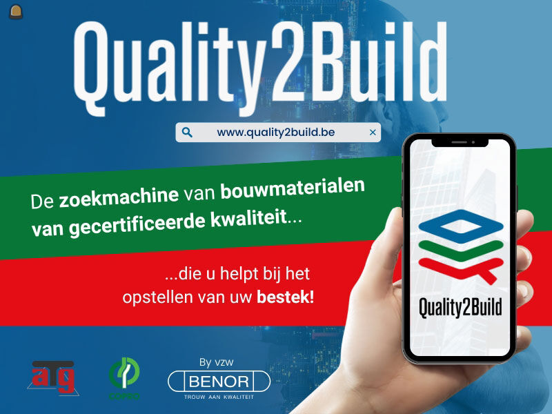 Quality2Build, de zoekmachine voor gecertificeerde bouwmaterialen