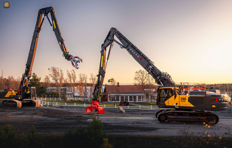 Volvo CE introduceert de nieuwe EC400 High Reach en EC500 High Reach