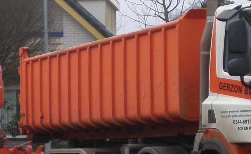 oranje gestolen 20 m3 container