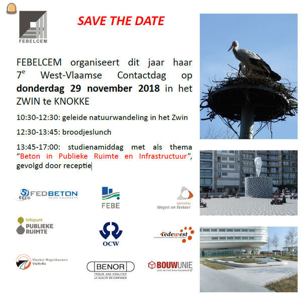 flyer Febelcem 7e West-Vlaamse Contactdag - Beton in Publieke Ruimte en Infrastructuur