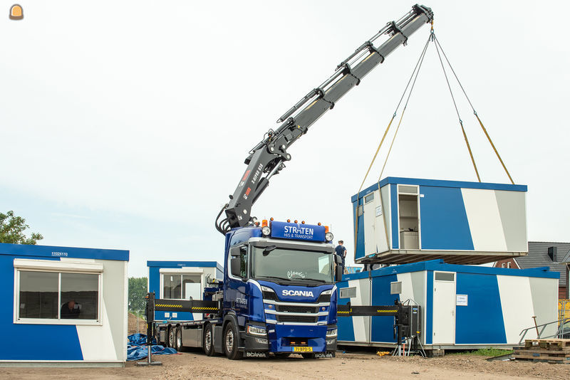 Frank Straten van Straten Hijs & Transport uit Wijchen wist bij de aanschaf van de nieuwe Scania R45