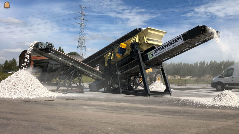 de eerste volledige installatie aan het werk bij Ghent Aggregates 