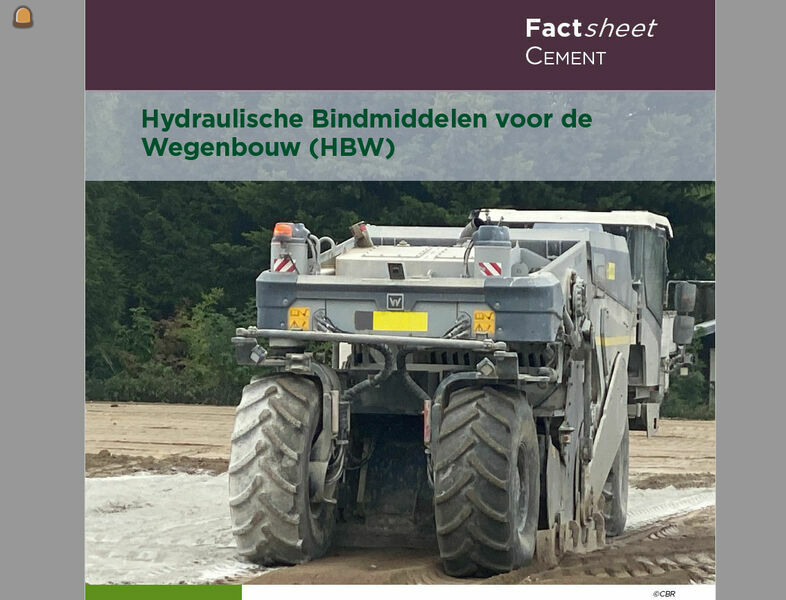 Febelcem Factsheet Hydraulische Bindmiddelen voor de Wegenbouw