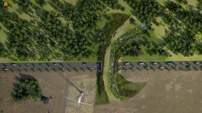 Het ecoduct Waaltjesbos zal de N71 in Lommel overbruggen 